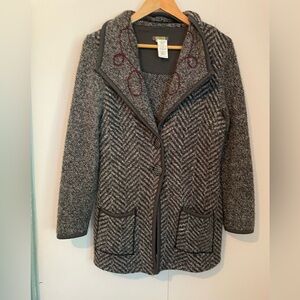 Womens Dolcezza Wool Blend Sweater Cardigan Jacket Size Small